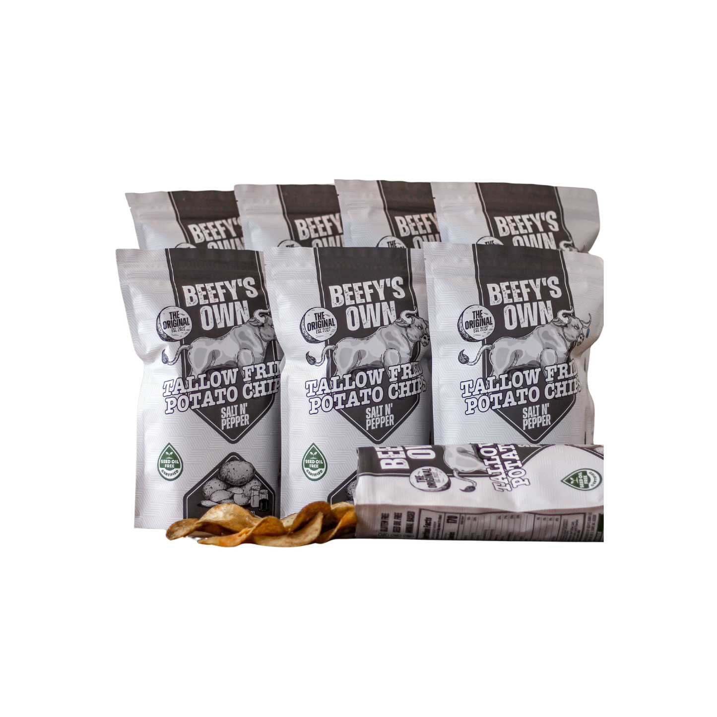Beef Tallow Potato Chips - Salt N' Pepper