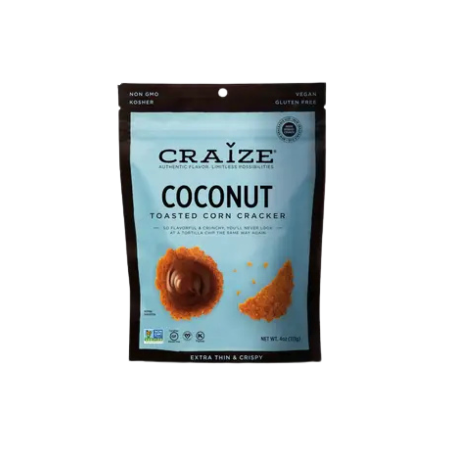 Toasted Snack Crackers Coconut 4oz - Craize