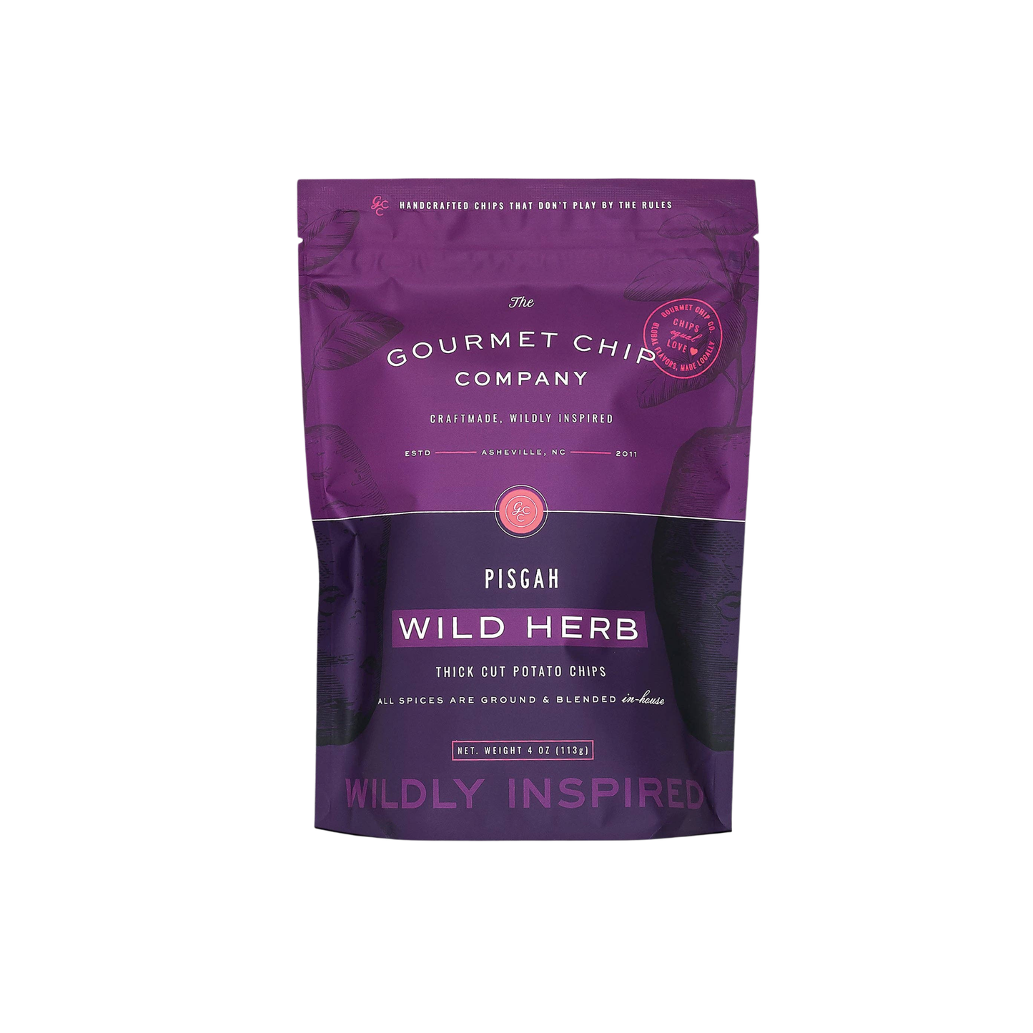 Pisgah Wild Herb Thick Cut Potato Chips 4oz