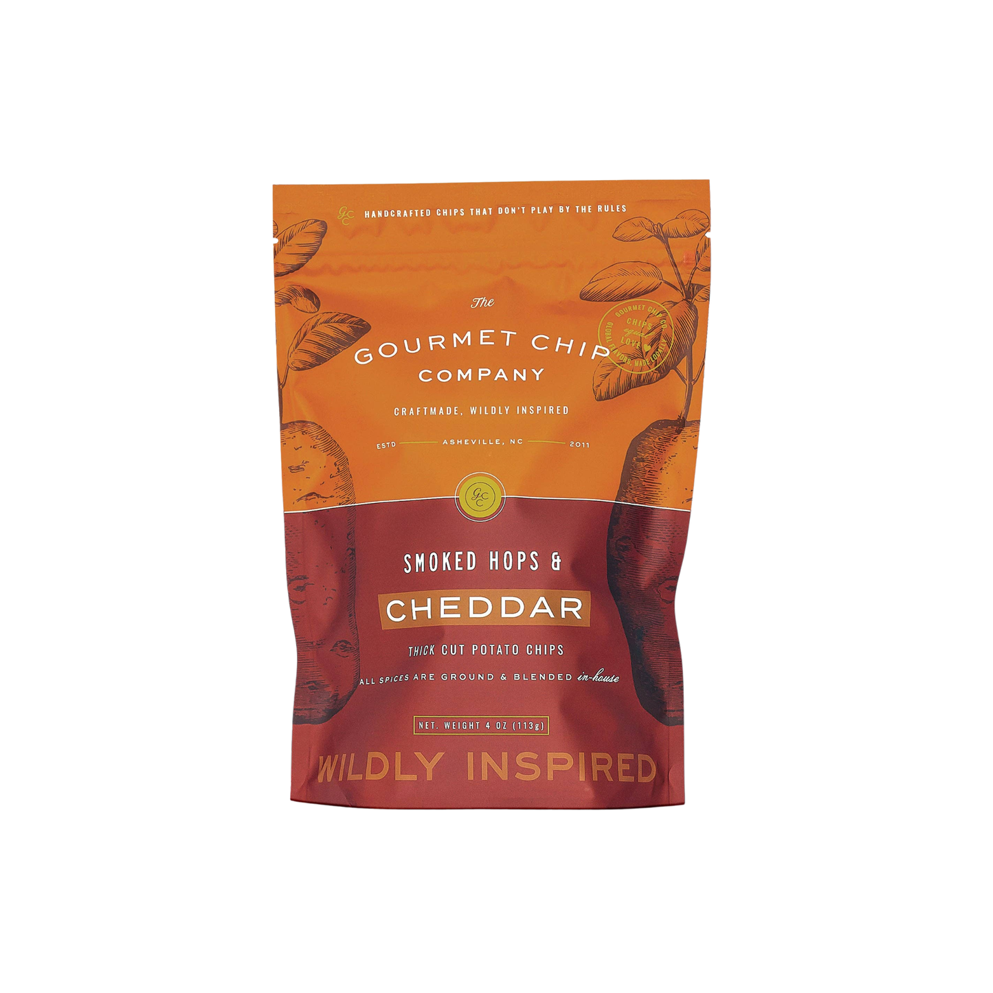 Smoked Hops and Cheddar Thick Cut Potato Chips 4oz