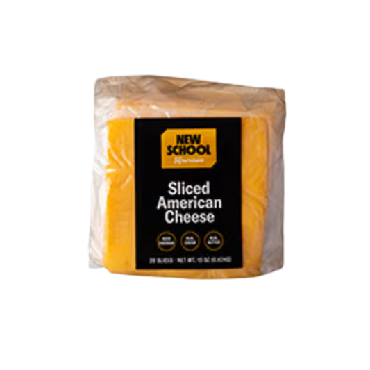 Sliced American Cheese 15oz - New School