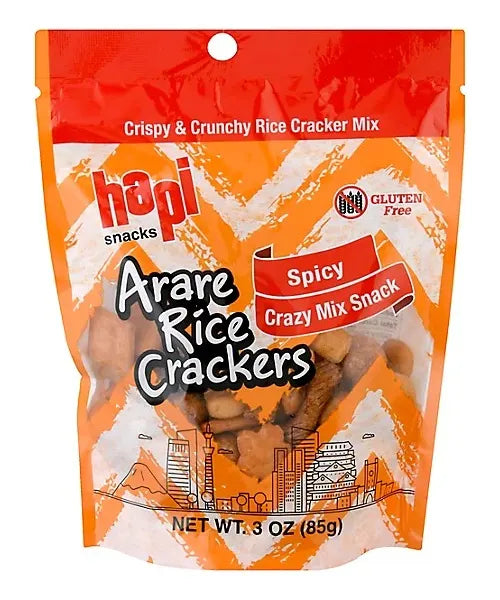 Hapi Arare Rice Crackers Spicy Crazy Mix | Hapi | Grill House