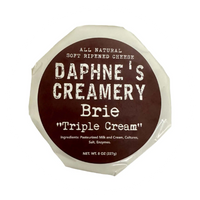 Daphne's Creamery Double Cream Brie 8 oz – Zoe's Meats