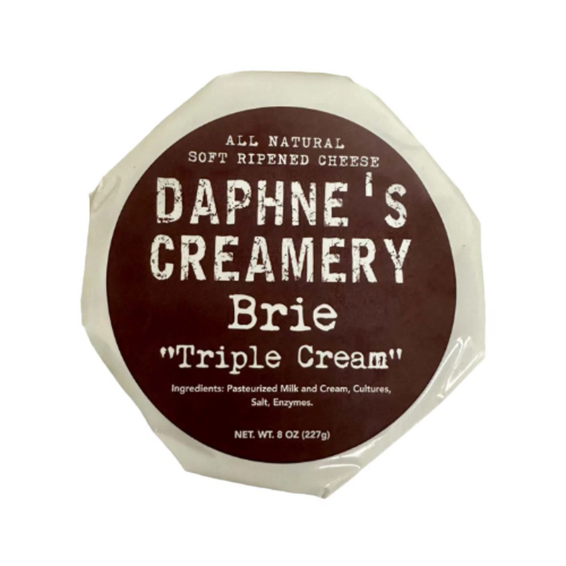 Daphne's Creamery Double Cream Brie 8 oz – Zoe's Meats