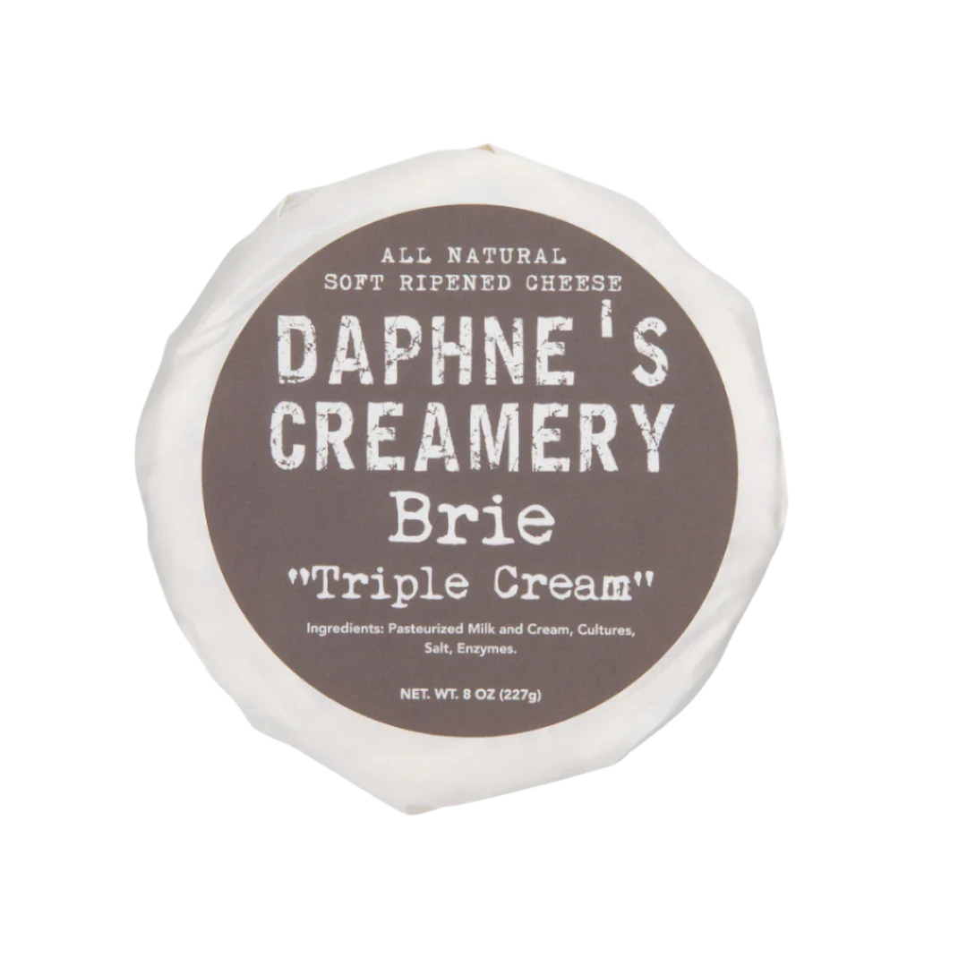 Daphne's Creamery Double Cream Brie 8 oz – Zoe's Meats