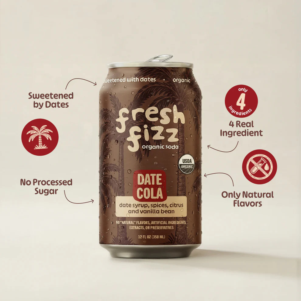 Date Cola - Organic Natural Soda