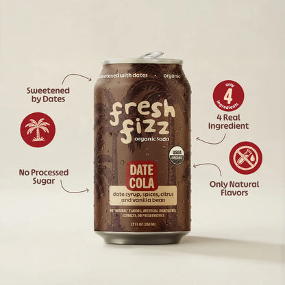 Date Cola - Organic Natural Soda