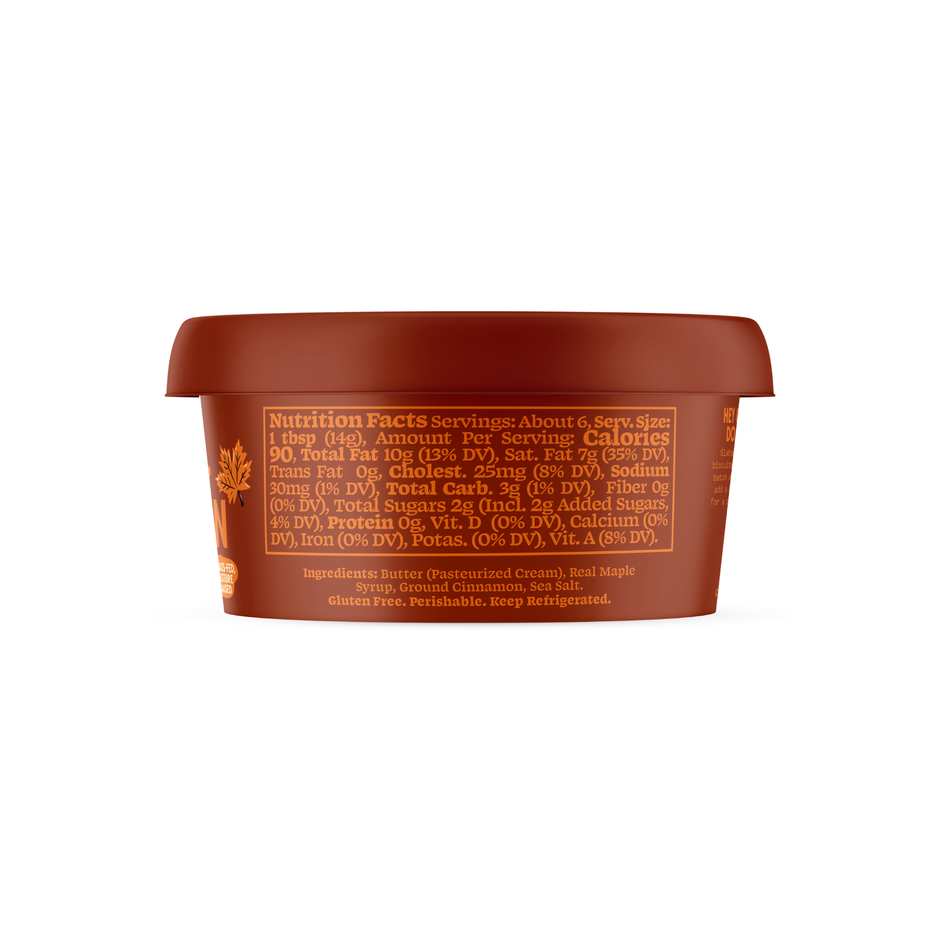 Maple & Cinnamon Butter 3 oz – Churn Foods