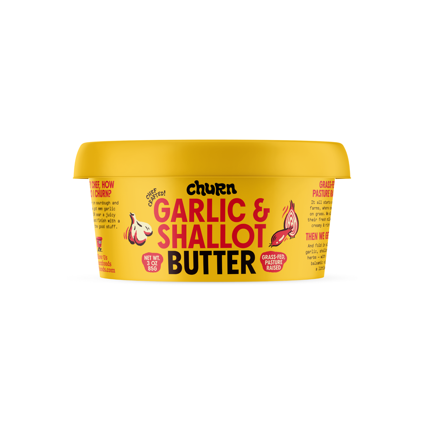 Garlic & Shallot Butter 3 oz – Churn Foods