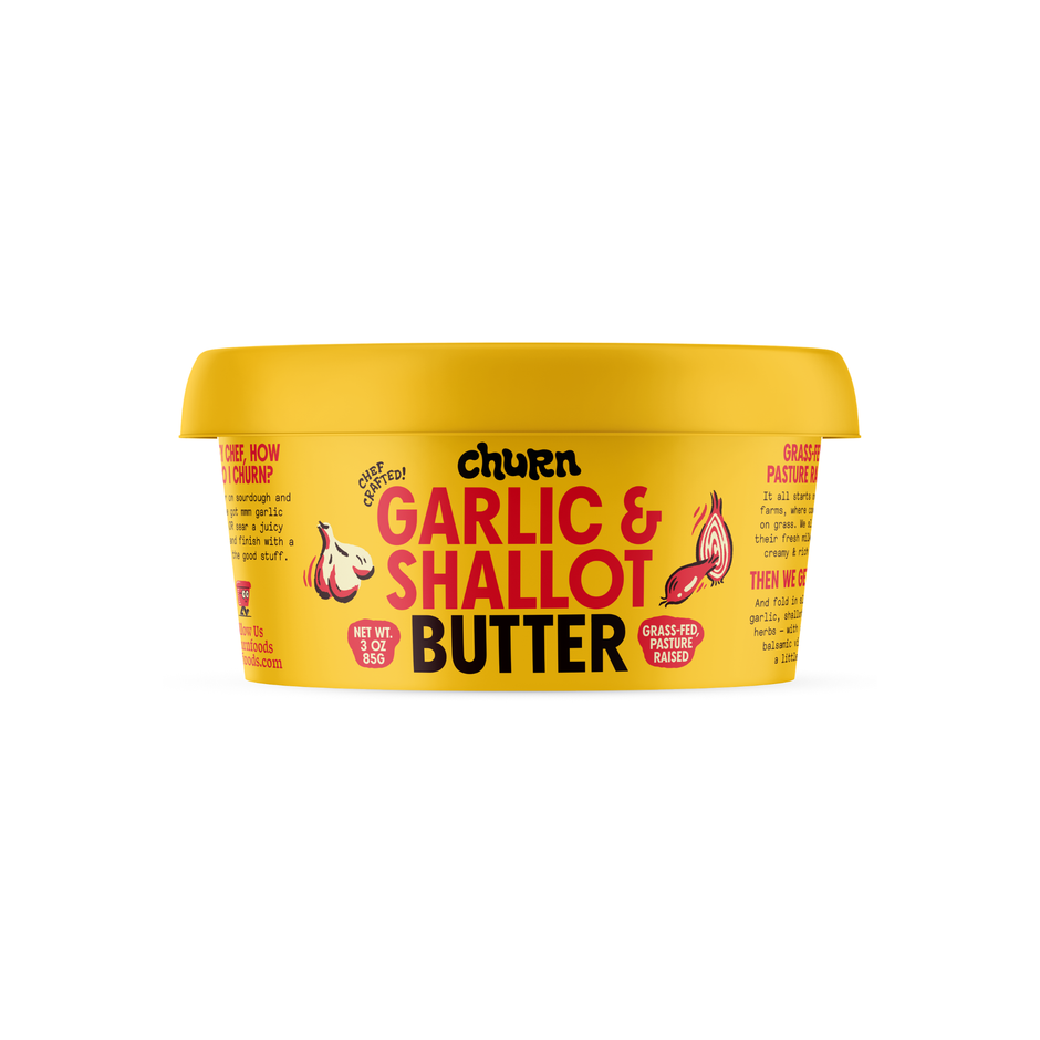 Garlic & Shallot Butter 3 oz – Churn Foods