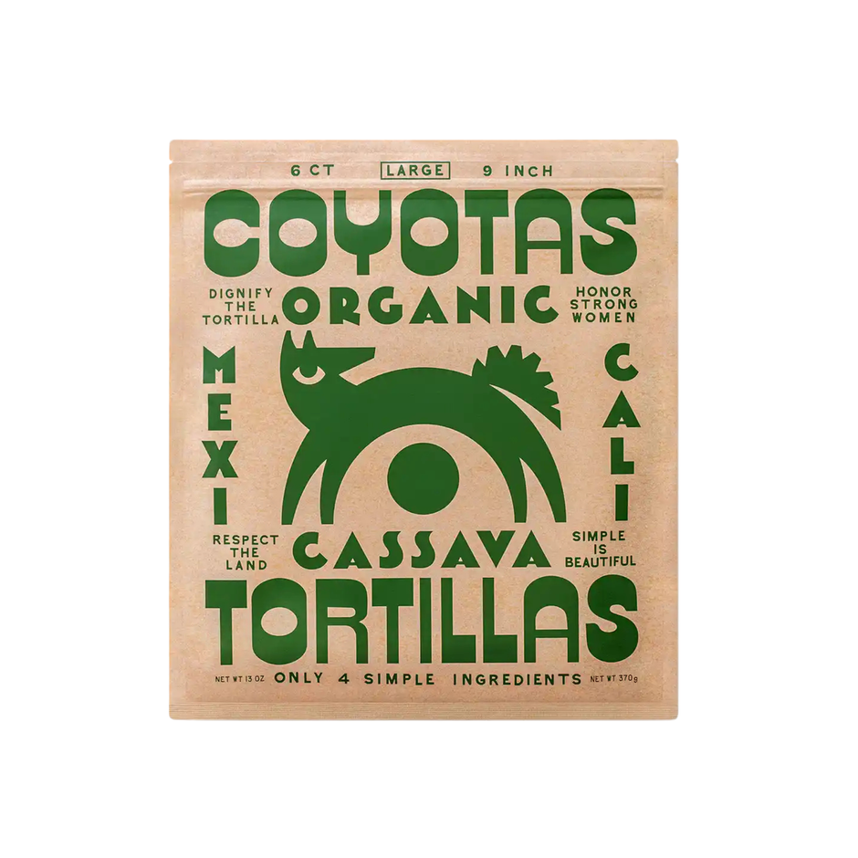 Organic Cassava Tortillas Large 13 oz – Coyota