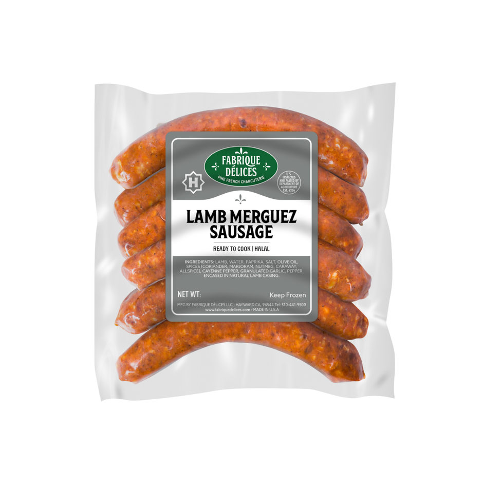 Halal Lamb Merguez Sausage 12 oz – Fabrique Delices