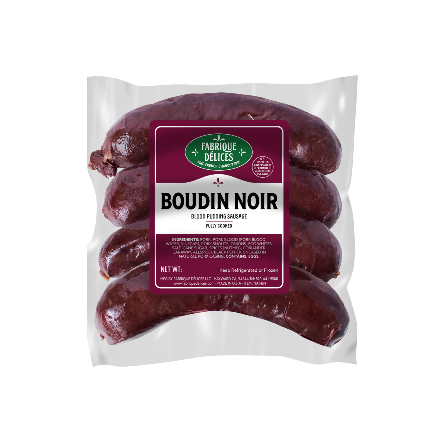Boudin Noir (Blood Sausage) 1 lb – Fabrique Delices