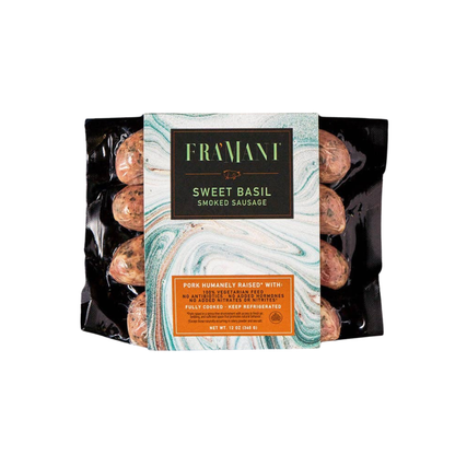 Sweet Basil Fully Cooked Sausage 12 oz – Fra Mani