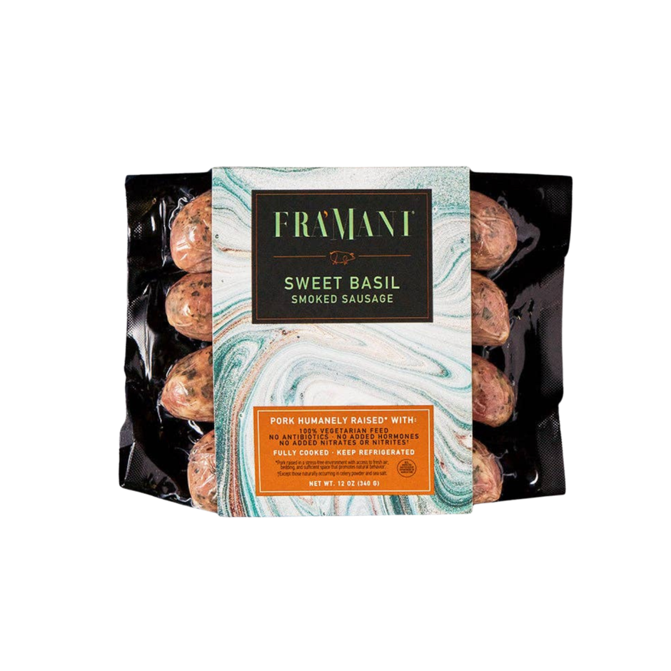 Sweet Basil Fully Cooked Sausage 12 oz – Fra Mani