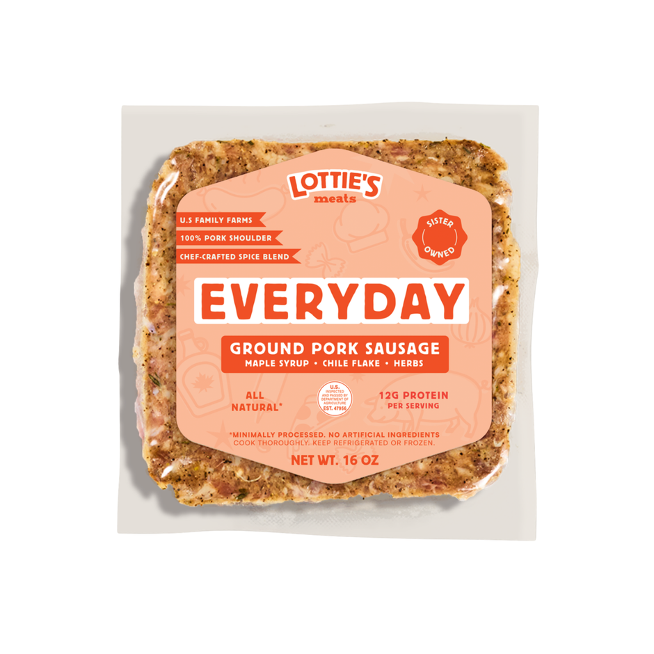 Everyday Breakfast Sausage Ground Pork Blends 16 oz – Lotties Meats