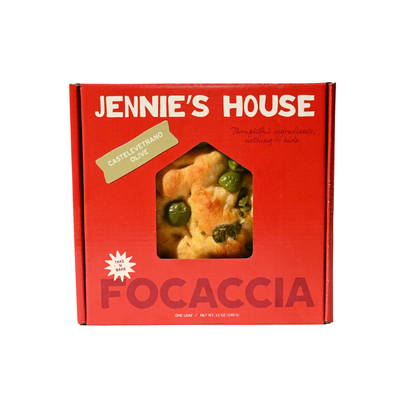 Take + Bake Focaccia Olive 12 oz – Jennies