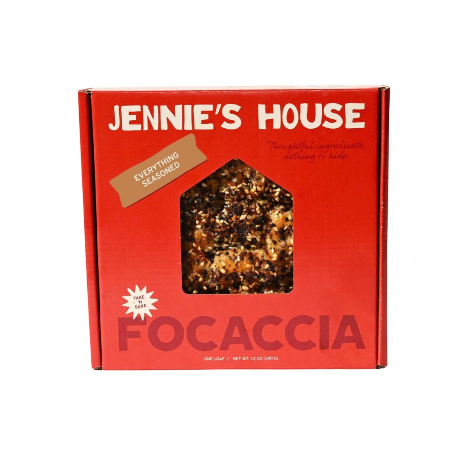 Take + Bake Focaccia Everything Seasoned 12 oz – Jennies
