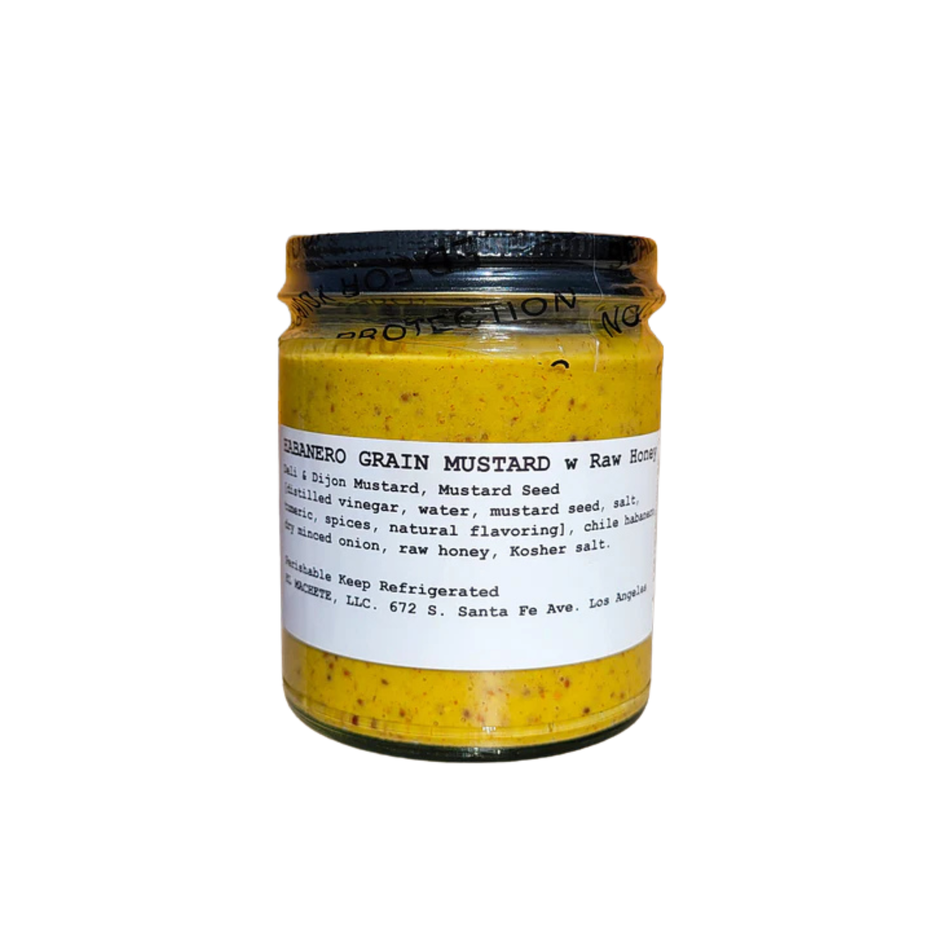 Habanero Honey Grain Mustard 12 oz – El Machete