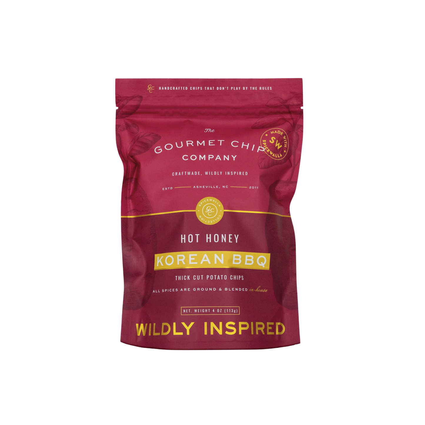 Hot Honey Korean BBQ Thick Cut Potato Chips 4oz