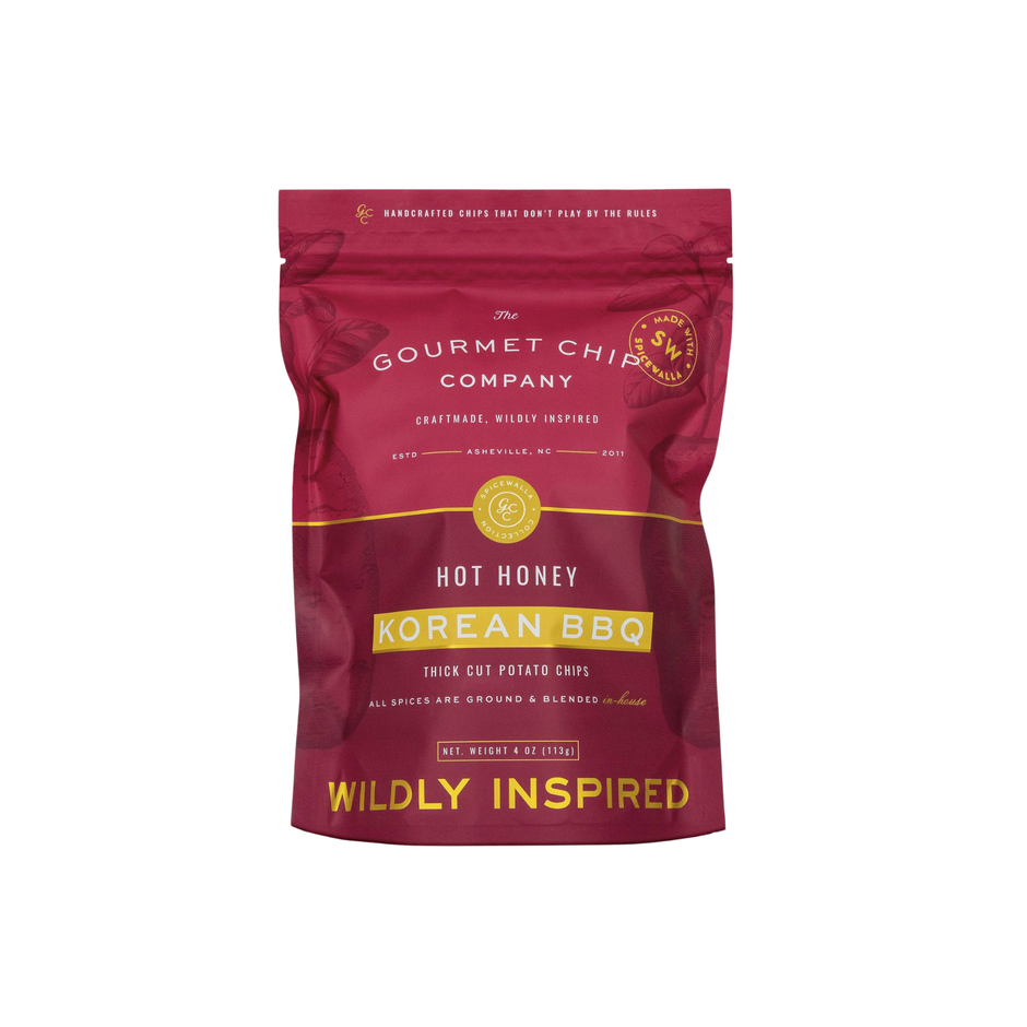 Hot Honey Korean BBQ Thick Cut Potato Chips 4oz