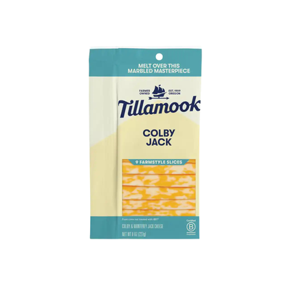 Colby Jack Slices 8 oz – Tillamook