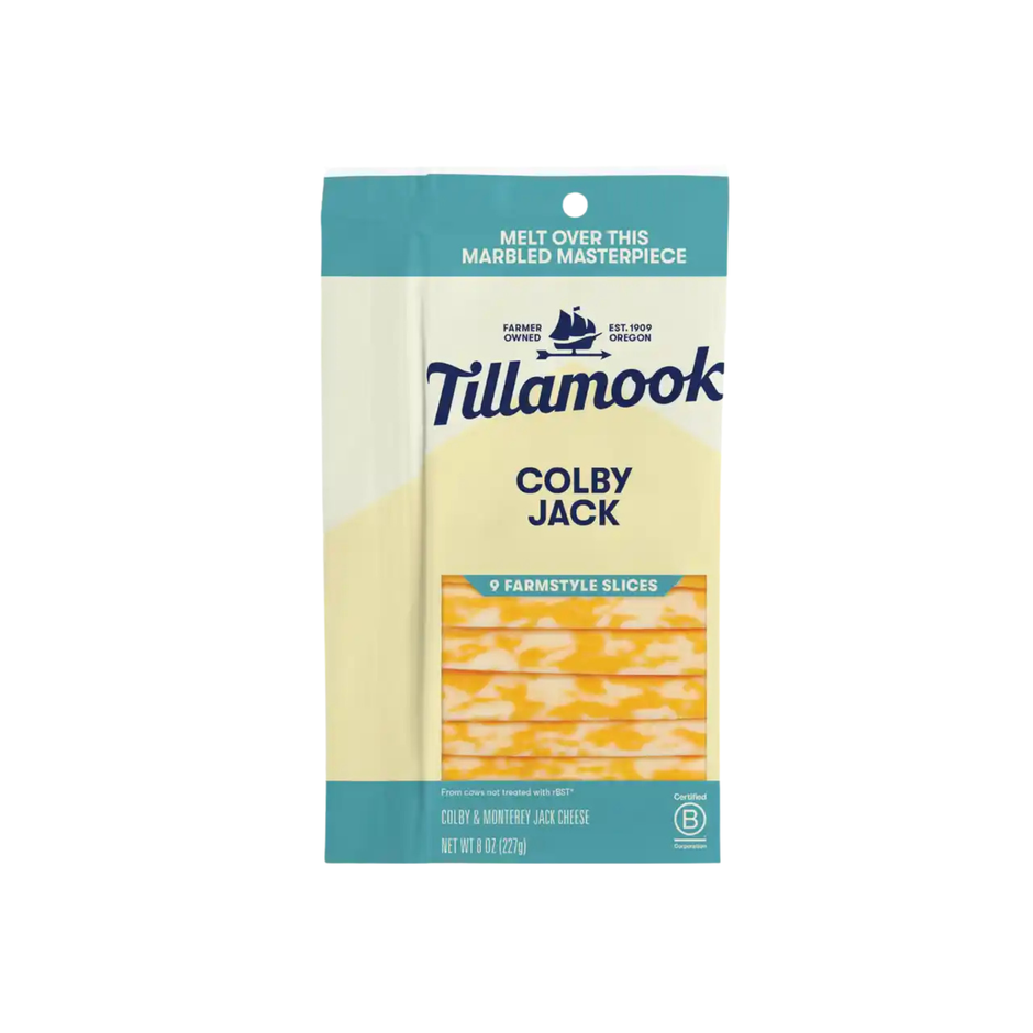 Colby Jack Slices 8 oz – Tillamook
