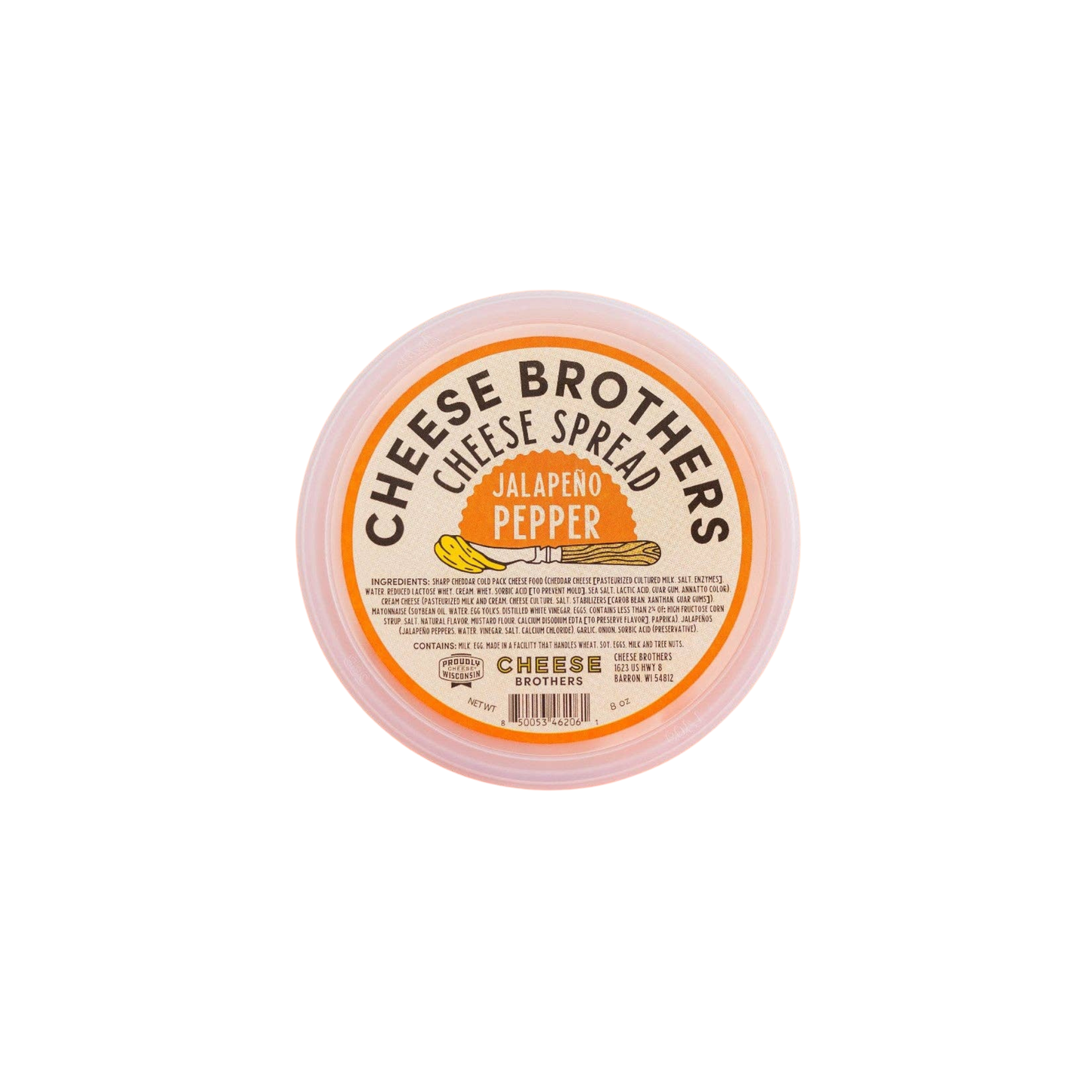 Jalapeño Pepper Cheese Spread 8 oz – Cheese Brothers