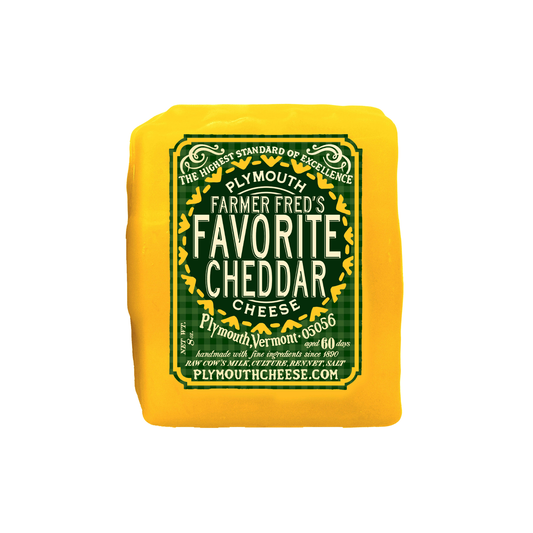 Farmer Fred's Favorite Cheddar 8 oz – Plymouth Cheese