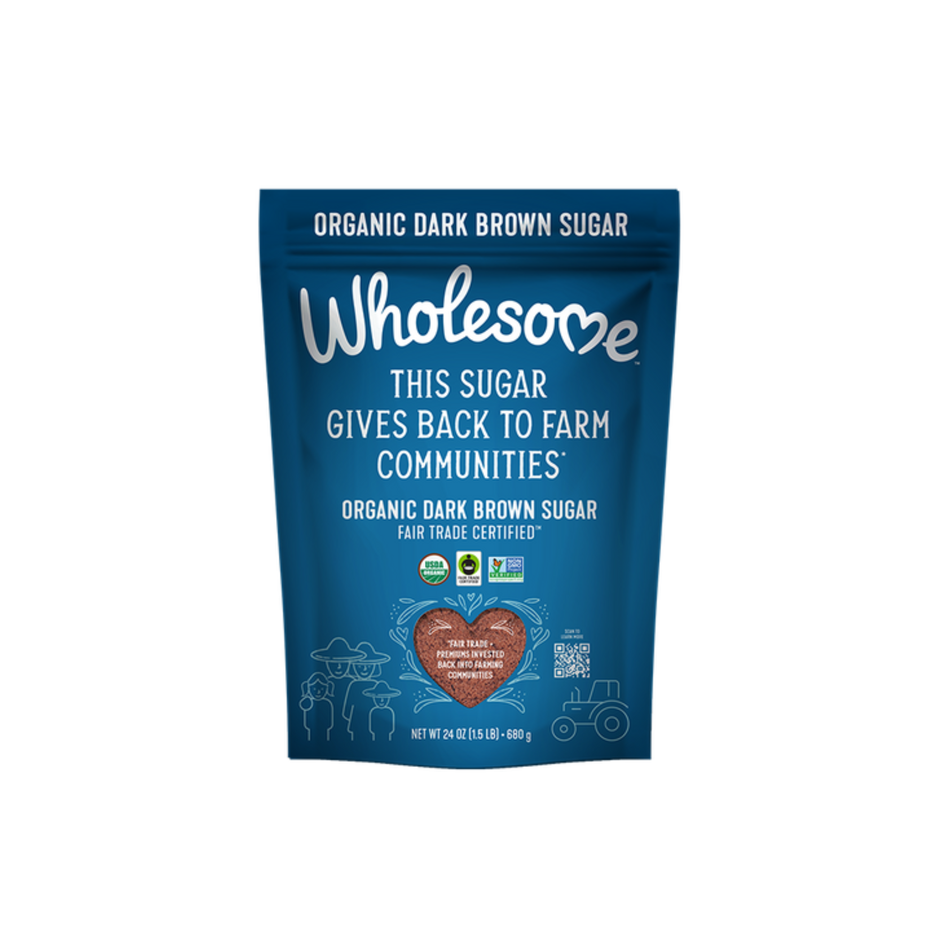 Dark Brown Sugar (Organic Fair Trade) 24 oz – Wholesome