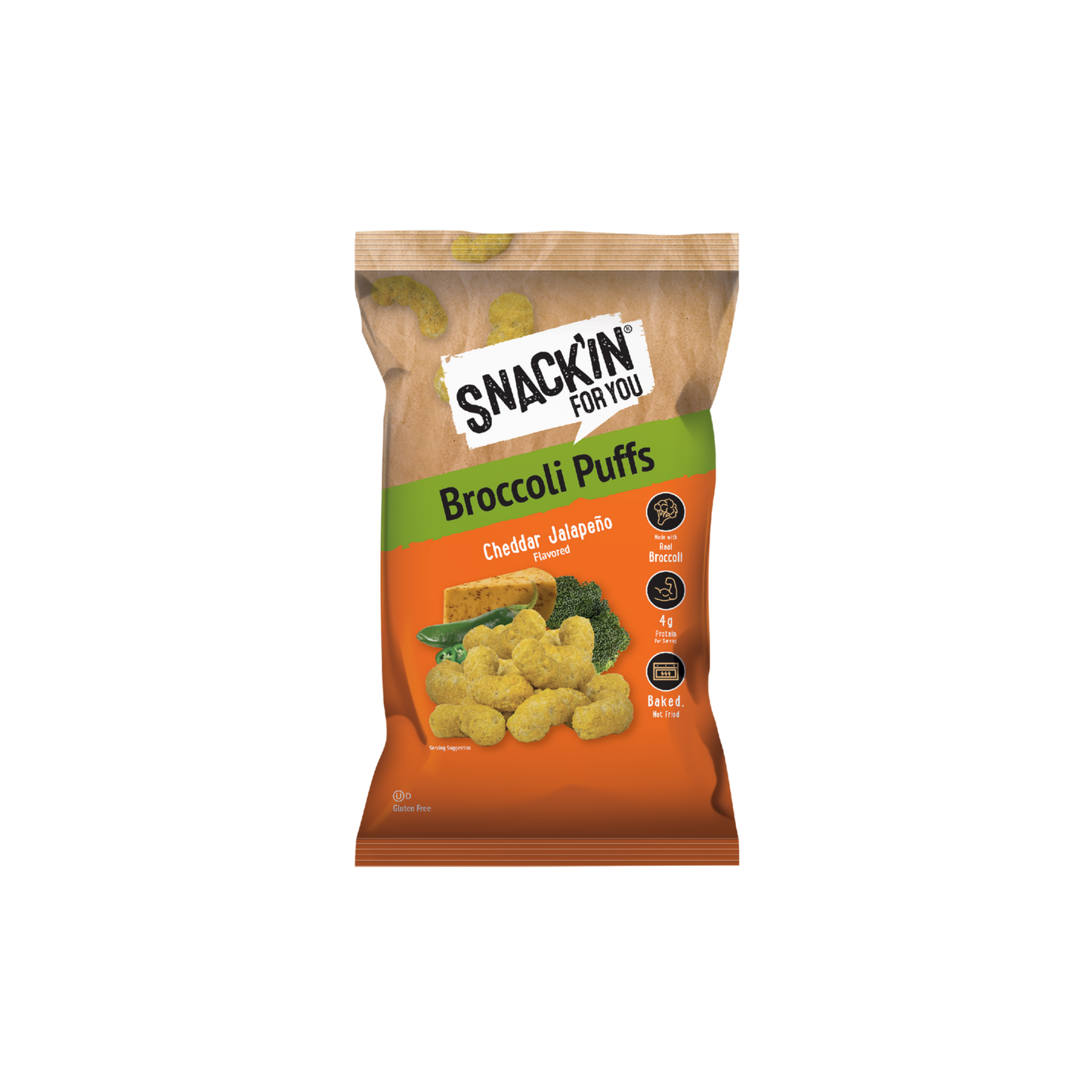 Cheddar Jalapeño Broccoli Puff 4 oz – Snackin for you