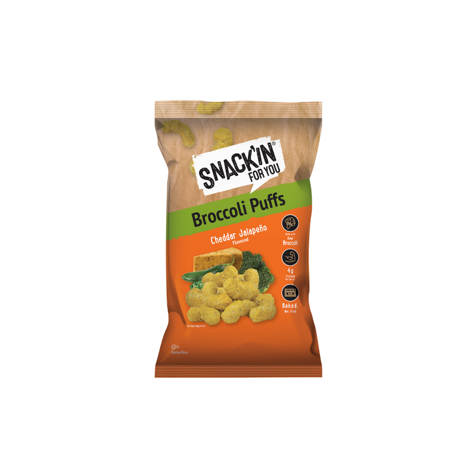 Cheddar Jalapeño Broccoli Puff 4 oz – Snackin for you