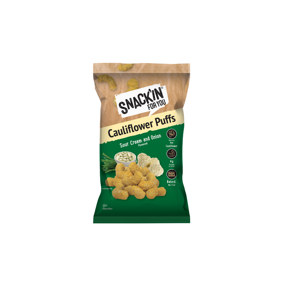 Sour Cream & Onion Cauliflower Puff 4 oz – Snackin for you