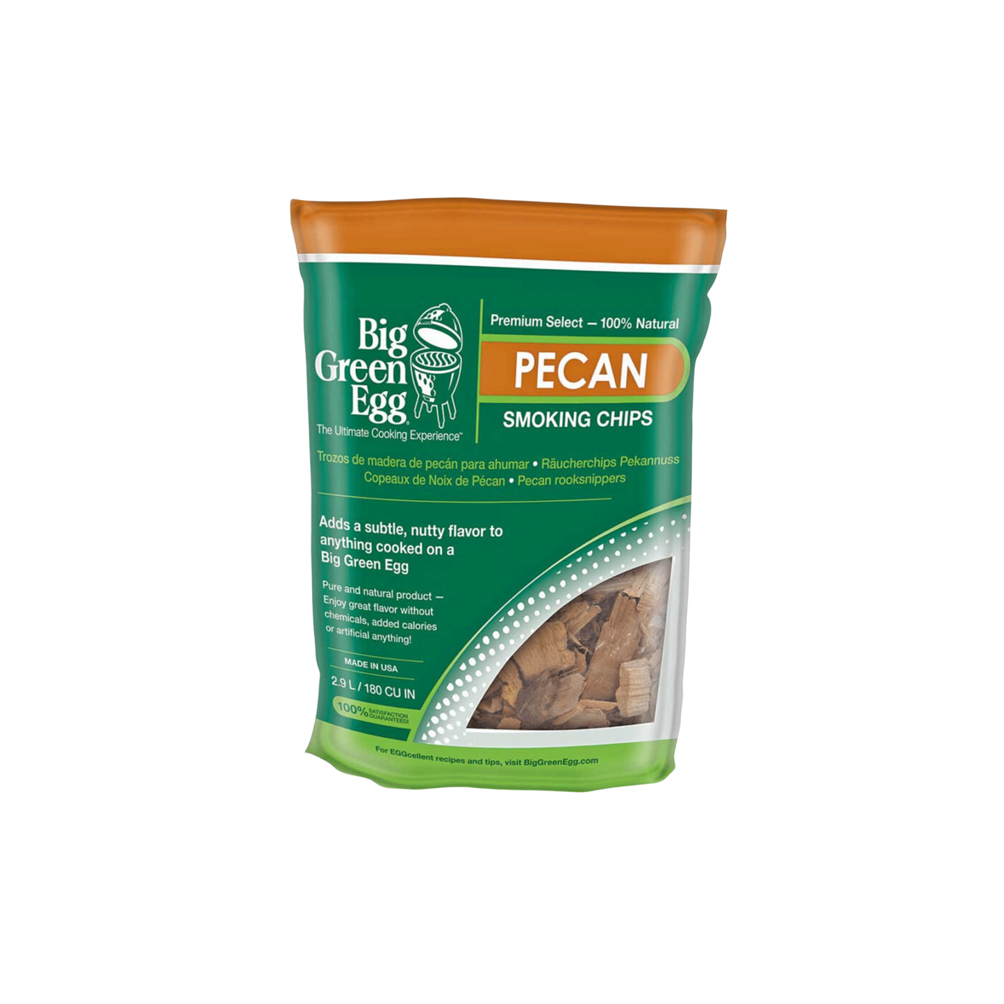 Premium Kiln Pecan Wood Smoking Chips 2.9 lb – Big Green Egg