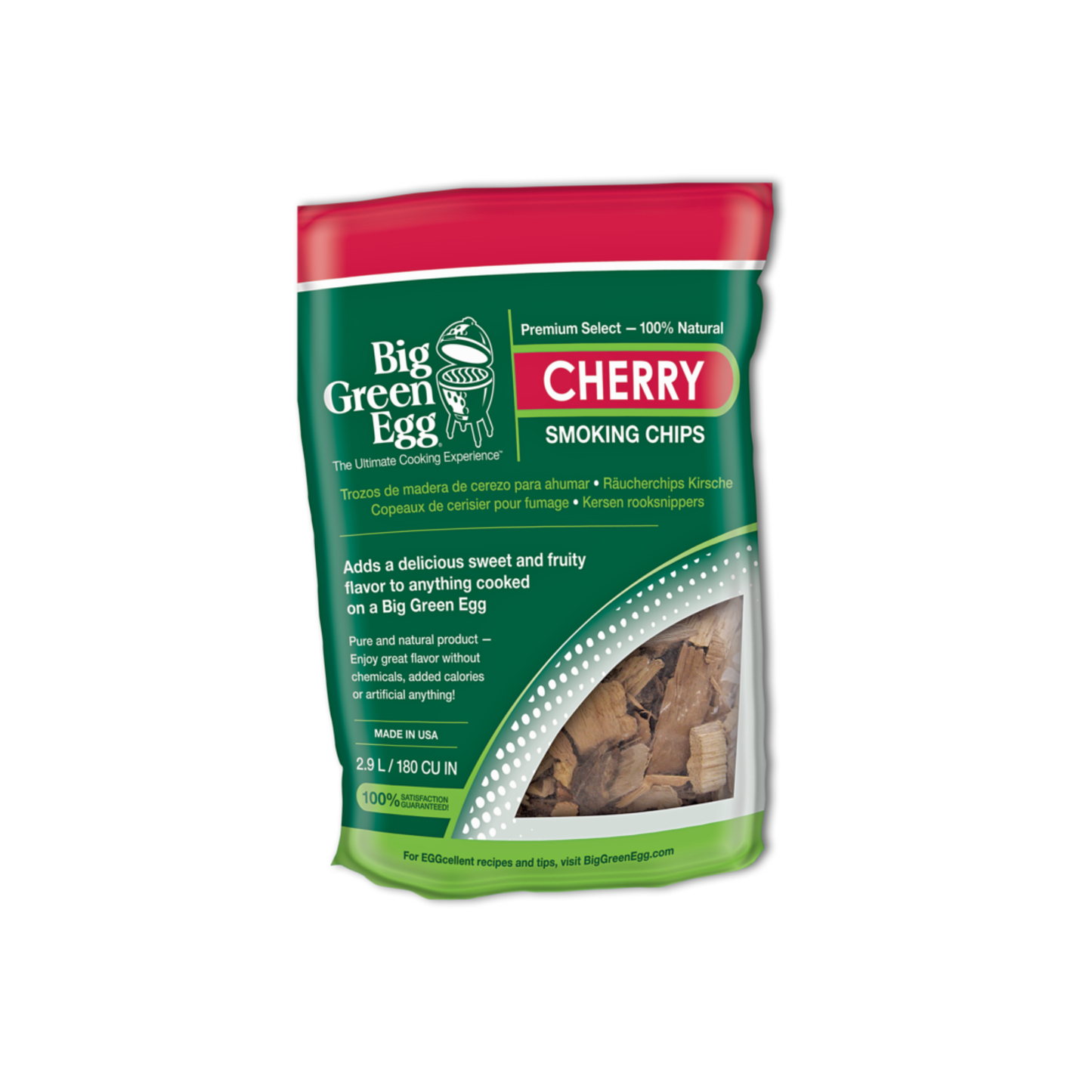 Premium Kiln Cherry Wood Smoking Chips 2.9 lb – Big Green Egg