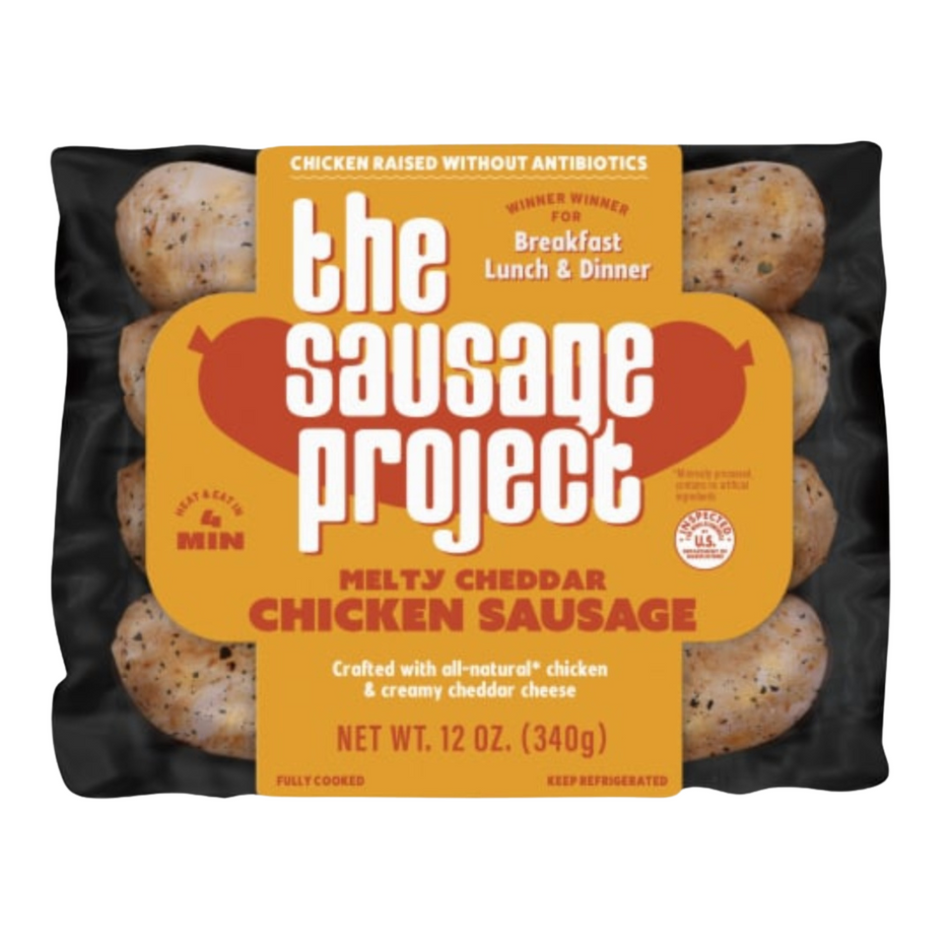 Melty Cheddar Sausage 12 oz – Sausage Project