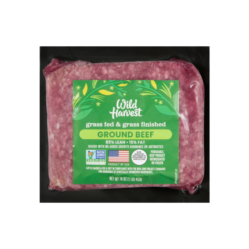 Grass Fed 85-15 Ground Beef 1 lb - Wild Harvest
