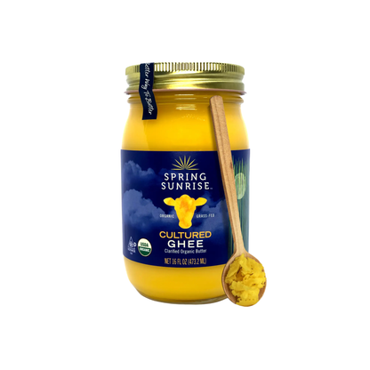 Cultured Ghee Organic & Grass-Fed  16oz - Spring Sunrise Natural Foods