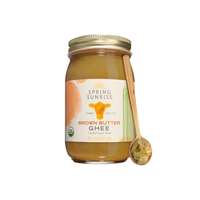 Brown Butter Ghee Organic & Grass-Fed 16oz - Spring Sunrise Natural Foods