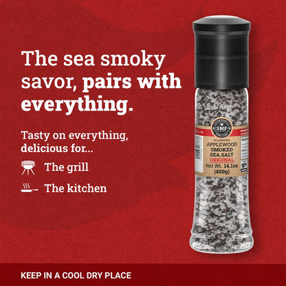 Applewood Smoked Sea Salt Grinder 14.1 oz – SMP