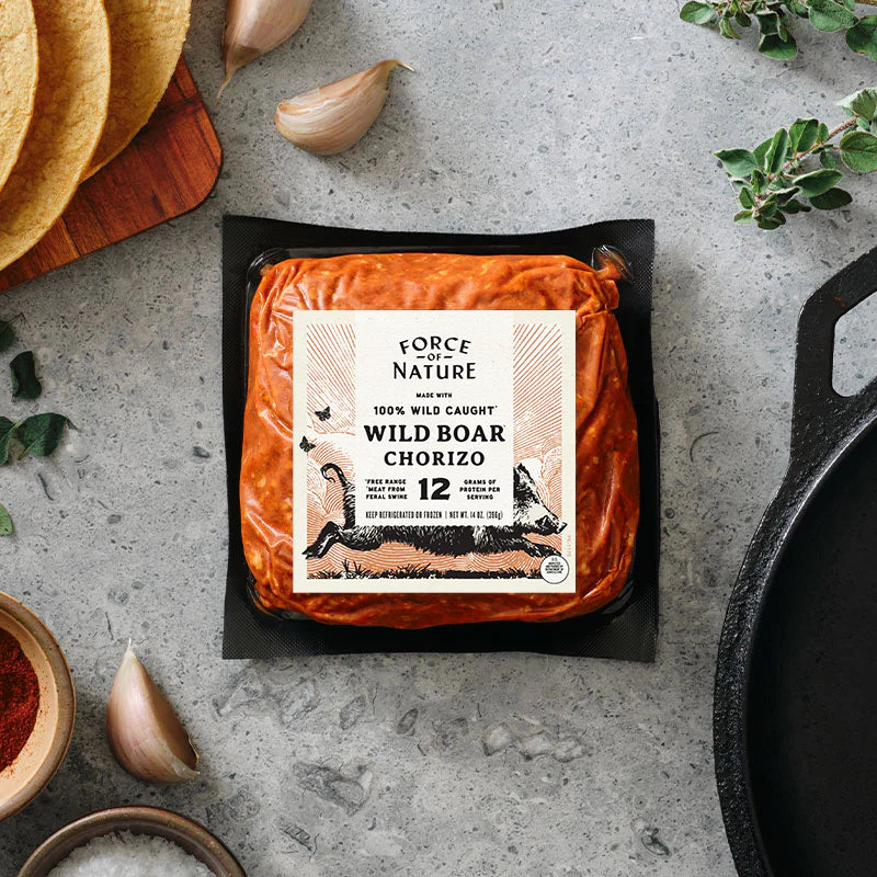 Free Range Wild Boar Chorizo Sausage 14 oz – Force of Nature
