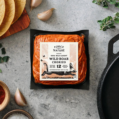 Free Range Wild Boar Chorizo Sausage 14 oz – Force of Nature