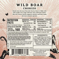 Free Range Wild Boar Chorizo Sausage 14 oz – Force of Nature