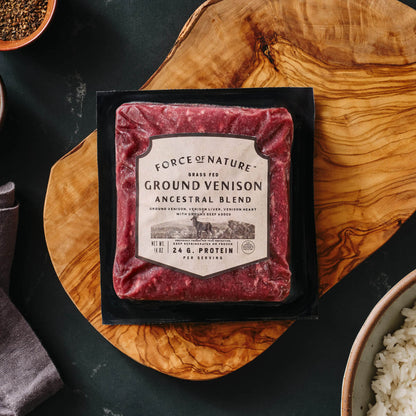 Grass Fed Venison Ancestral Blend 14 oz – Force of Nature
