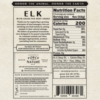 Grass Fed Ground Elk 14 oz – Force of Nature
