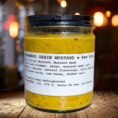 Habanero Honey Grain Mustard 12 oz – El Machete