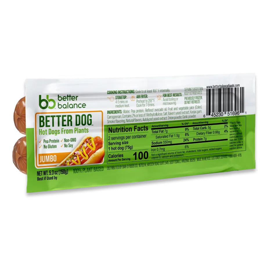 Plant Based Better Dog Jumbo 5.3oz - Better Balance
