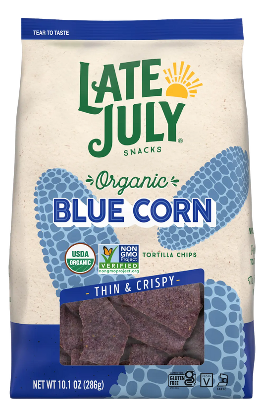 Late July Restaurant Style Tortilla Chips Organic Blue Corn | Late July | Grill House