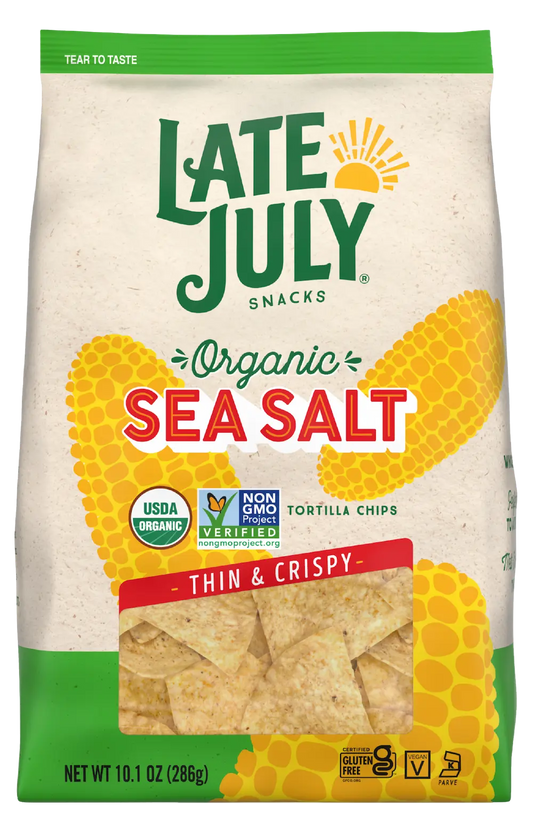 Late July Restaurant Style Tortilla Chips Organic Sea Salt | Late July | Grill House