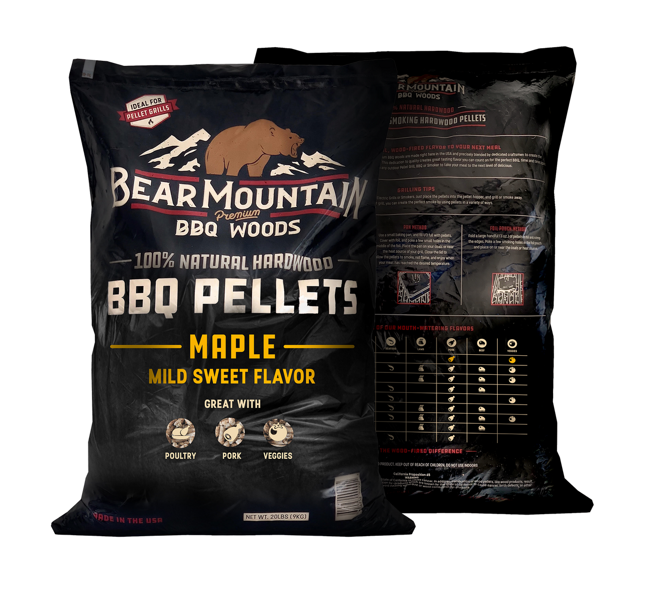 Bear Mountain Natural Hardwood Cherry BBQ Smoker Pellets | Bear Mountain | Grill House